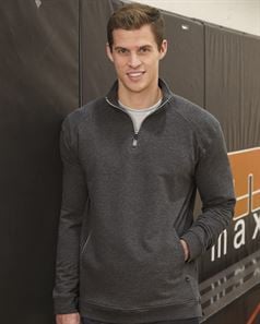 preview image of Badger 1060 FitFlex French Terry Quarter-Zip Sweatshirt