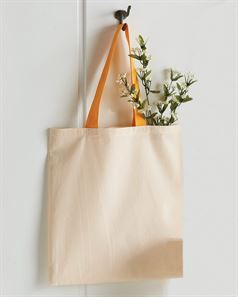 preview image of Q-Tees QTB6000 Economical Tote with Contrast-Color Handles