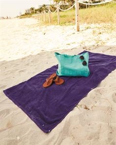 Q-Tees QV3060 Velour Beach Towel