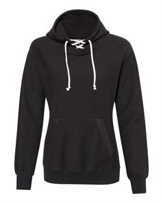 preview image of J. America 8694 Women's French Terry Sport Lace Scuba Hooded Pullover