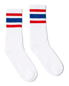 preview image of SOCCO SC100 USA-Made Striped Crew Socks