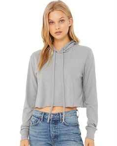 preview image of BELLA + CANVAS 8512 Women's Triblend Cropped Long Sleeve Hoodie