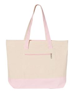 preview image of Q-Tees Q1300 18.6L Canvas Zipper Tote