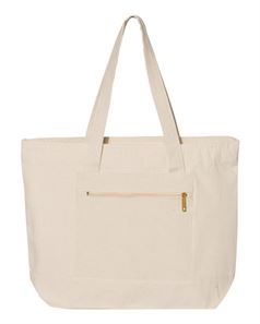 preview image of Q-Tees Q1300 18.6L Canvas Zipper Tote