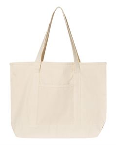 preview image of Q-Tees Q1500 34.6L Large Canvas Deluxe Tote