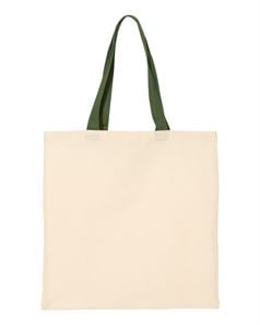 preview image of Q-Tees QTB6000 Economical Tote with Contrast-Color Handles