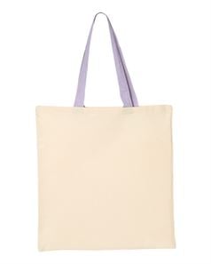 preview image of Q-Tees QTB6000 Economical Tote with Contrast-Color Handles