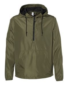 preview image of Independent Trading Co. EXP54LWP Unisex Lightweight Quarter-Zip Windbreaker Pullover Jacket