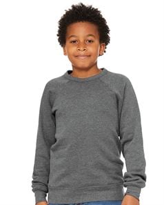 preview image of BELLA + CANVAS 3901Y Youth Sponge Fleece Crewneck Sweatshirt