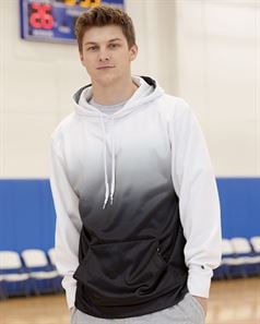 preview image of Badger 1403 Ombre Hooded Sweatshirt