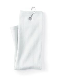 Carmel Towel Company C162523TGH Trifold Golf Towel with Grommet