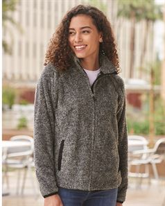 preview image of J. America 8463 Women's Boundary Shag Frosty Sherpa Full-Zip