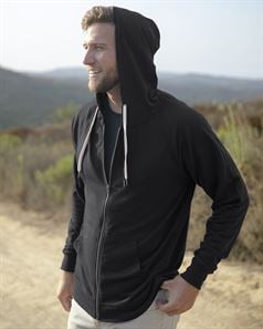 preview image of Independent Trading Co. SS1000Z Icon Unisex Lightweight Loopback Terry Full-Zip Hooded Sweatshirt