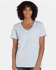 preview image of ComfortWash by Hanes GDH125 Garment-Dyed Women's V-Neck T-Shirt