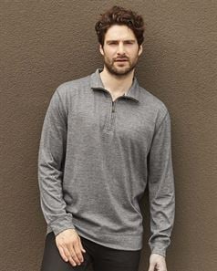 Weatherproof 2130060 Vintage Microstripe Quarter-Zip Pullover