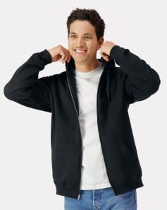 preview image of Gildan SF600 Softstyle Full-Zip Hooded Sweatshirt