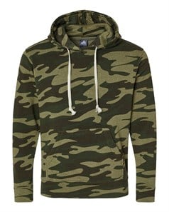 preview image of J. America 8871 Triblend Hooded Pullover Sweatshirt
