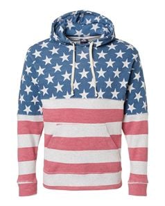 preview image of J. America 8871 Triblend Hooded Pullover Sweatshirt