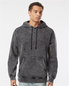 preview image of Independent Trading Co. PRM4500MW Unisex Midweight Mineral Wash Hooded Sweatshirt