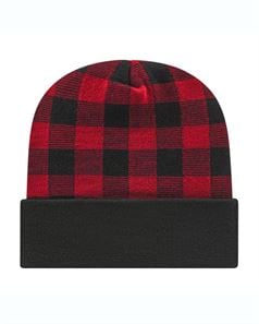 preview image of CAP AMERICA RKP12 USA-Made Plaid Beanie