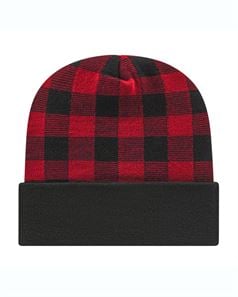 CAP AMERICA RKP12 USA-Made Plaid Beanie