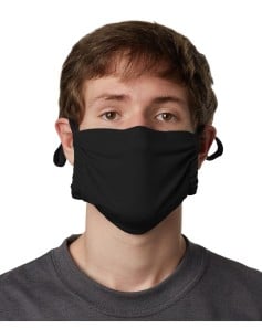preview image of Hanes MKPKCR 2-Ply Cotton Pocket Face Mask