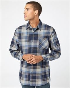 Burnside 8212 Open Pocket Long Sleeve Flannel Shirt