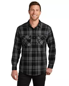 preview image of Port Authority   Plaid Flannel Shirt. W668