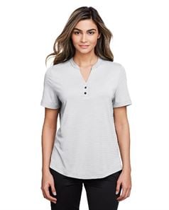 preview image of North End NE100W Ladies' JAQ Snap-Up Stretch Performance Polo