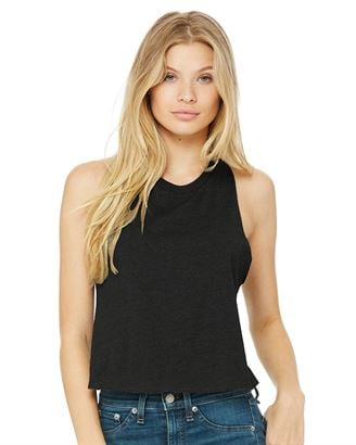 Bella + Canvas 6682 Women\\\'s Racerback Cropped Tank