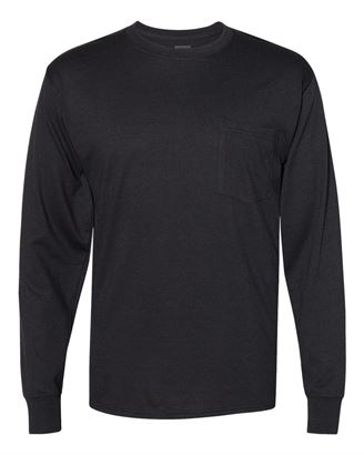 Hanes W120 Workwear Long Sleeve Pocket T-Shirt