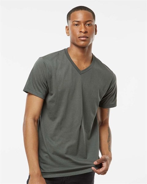 Tultex 207 Unisex Poly-Rich V-Neck T-Shirt