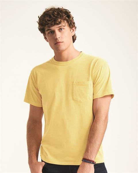Must-have pocket tees from bulkapparel featuring the wholesale Comfort Colors 6030 Garment Dyed Heavyweight Ringspun Short Sleeve Shirt with a Pocket.