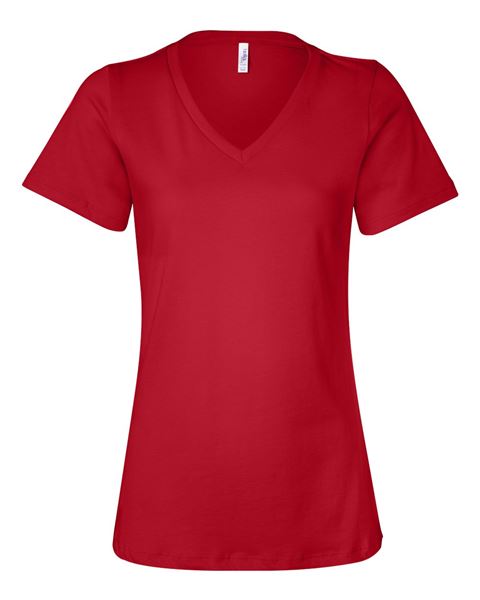 Bella + Canvas 6405 Women's Short Sleeve Jersey V-Neck Tee