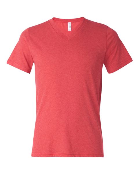 Bella + Canvas 3415 Unisex Triblend Short Sleeve V-Neck Tee