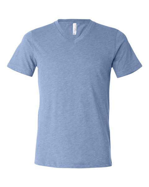 Bella + Canvas 3415 Unisex Triblend Short Sleeve V-Neck Tee