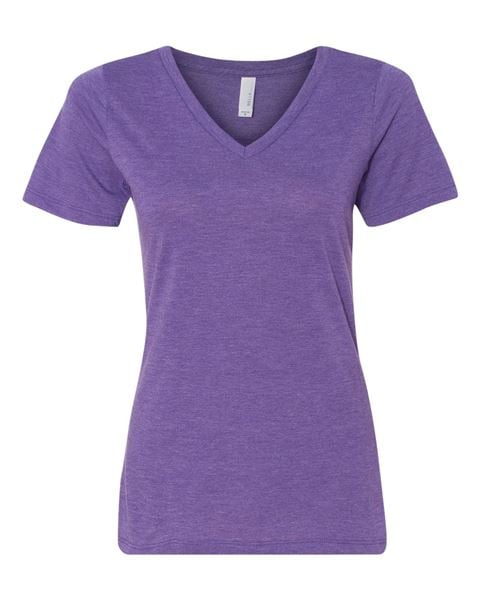 BELLA + CANVAS 6415 Women's Relaxed Triblend Short Sleeve V-Neck Tee