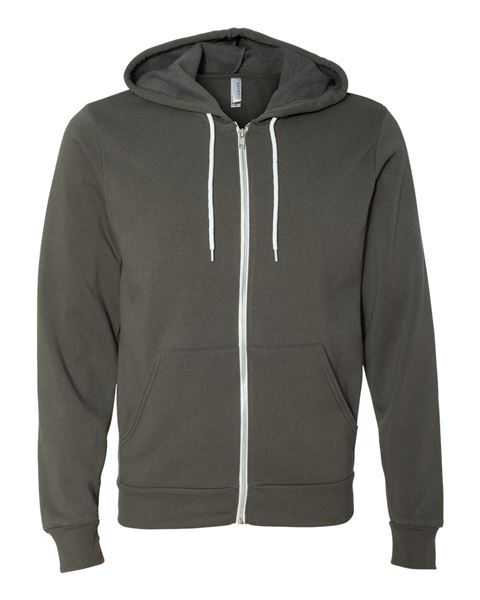 Bella + Canvas 3739 Unisex Full-Zip Hooded Sweatshirt
