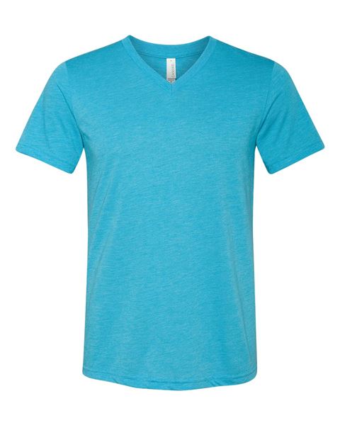 Bella + Canvas 3415 Unisex Triblend Short Sleeve V-Neck Tee