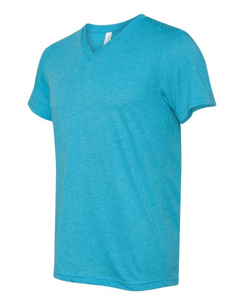 Bella + Canvas 3415 Unisex Triblend Short Sleeve V-Neck Tee