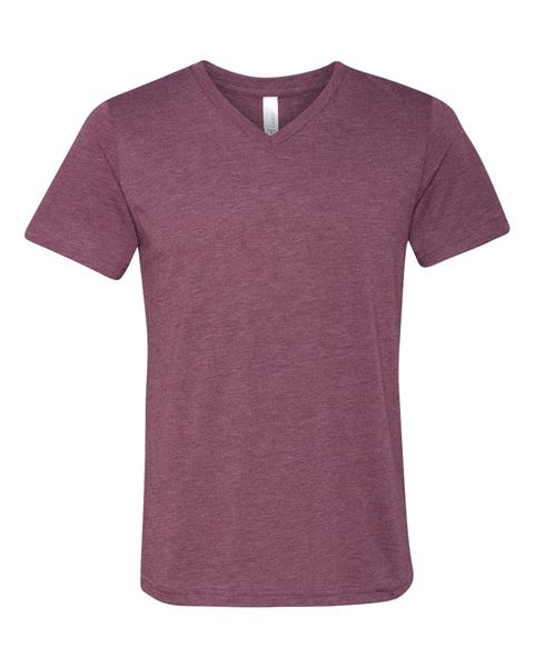 Bella + Canvas 3415 Unisex Triblend Short Sleeve V-Neck Tee