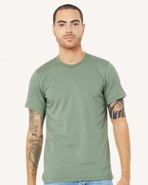 Bella + Canvas 3001CVC Unisex Short Sleeve Heather Jersey Tee