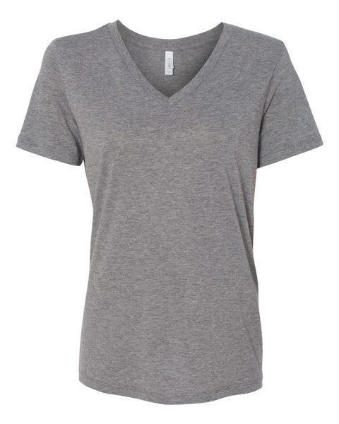 BELLA + CANVAS 6415 Women's Relaxed Triblend Short Sleeve V-Neck Tee