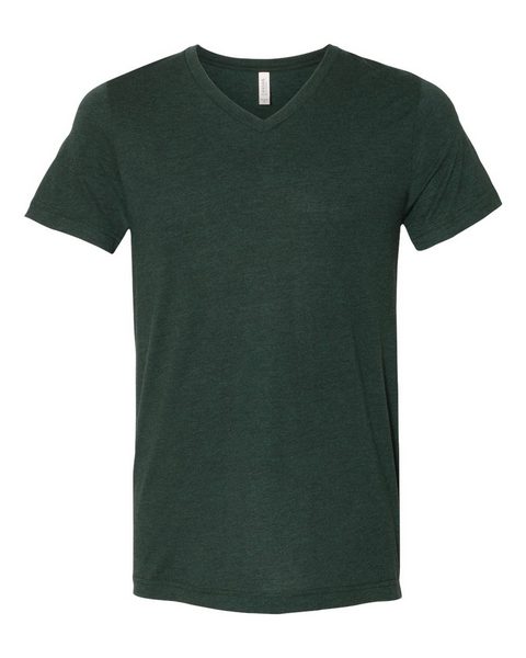 Bella + Canvas 3415 Unisex Triblend Short Sleeve V-Neck Tee