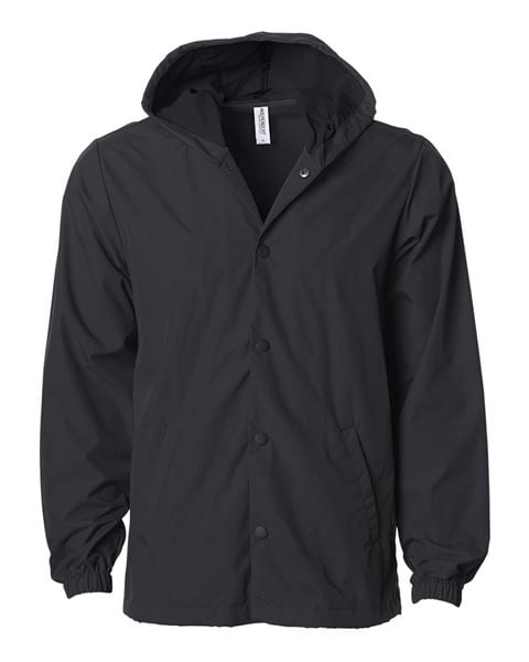 Independent Trading Co. EXP95NB Hooded Water Resistant Windbreaker Jacket