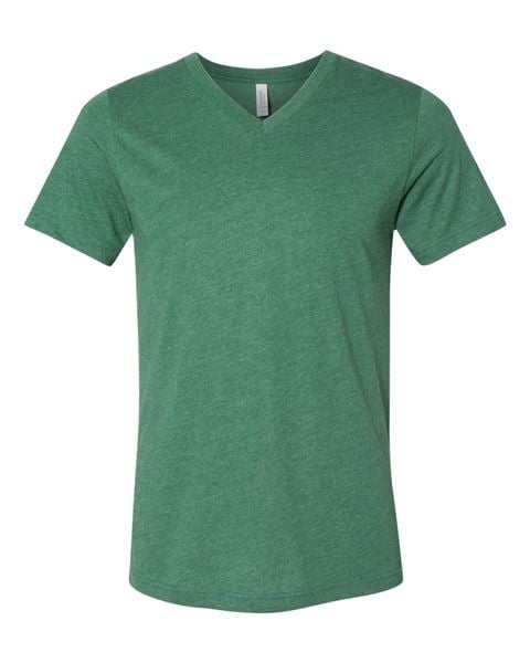 BELLA + CANVAS 3005CVC Heather CVC V-Neck Tee