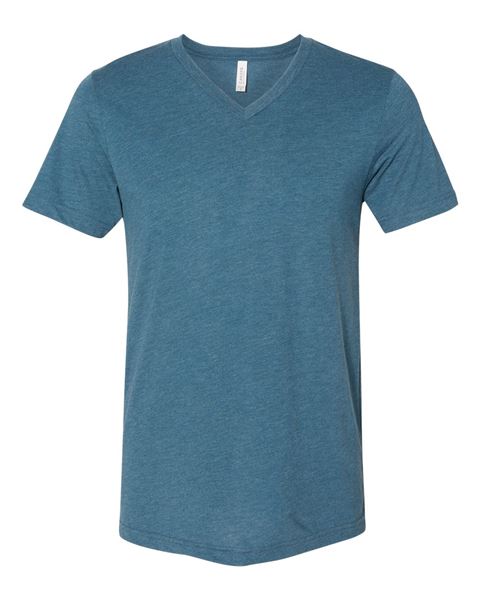Bella + Canvas 3415 Unisex Triblend Short Sleeve V-Neck Tee
