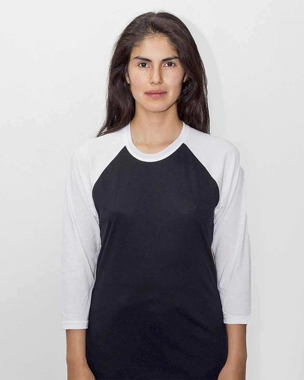 Los Angeles Apparel FF53 USAMade Three Quarter Sleeve Raglan Baseball