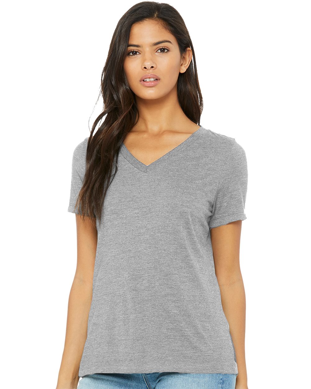 Bella + Canvas 6405 Women's Short Sleeve Jersey V-Neck Tee