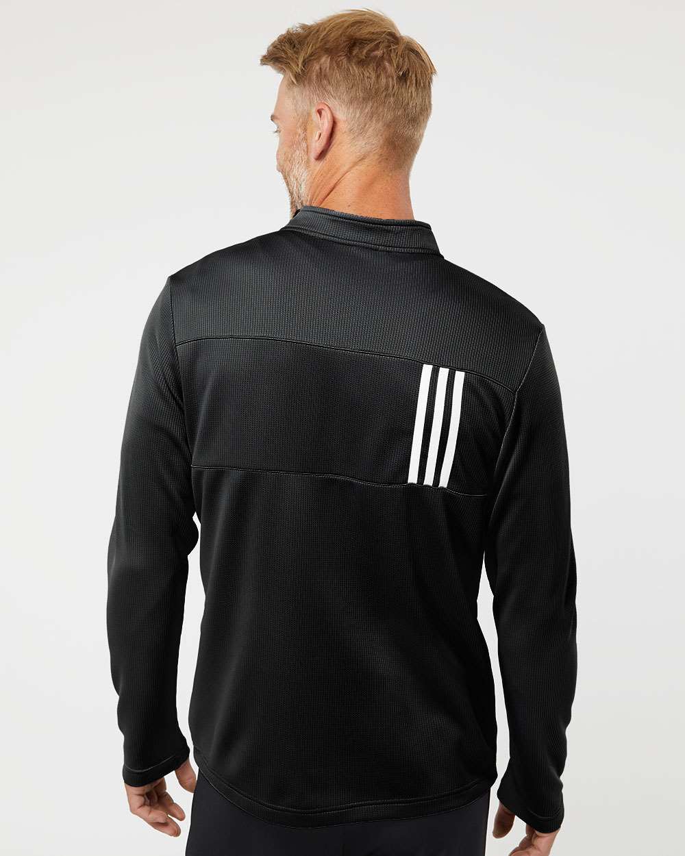 Adidas A482 3Stripes Double Knit QuarterZip Pullover